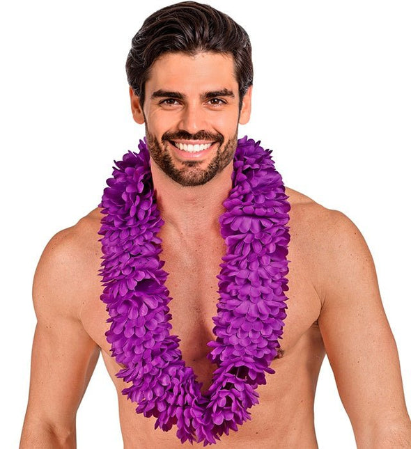 Hawaii Krans Paars van Widmann koop je bij Partywinkel