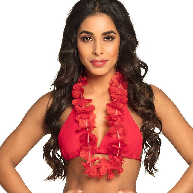 Hawaii Krans Rood - Partywinkel - 8712026523419
