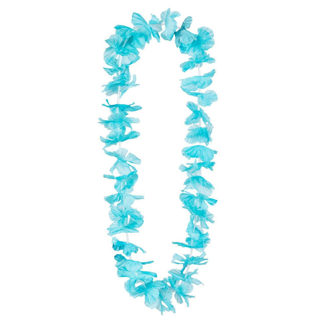 Hawaii Krans Turquoise - Partywinkel - 8712026523495
