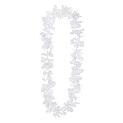 Hawaii Krans Wit - Partywinkel - 8712026523402