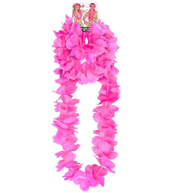 Hawaii Set Roze van Widmann koop je bij Partywinkel
