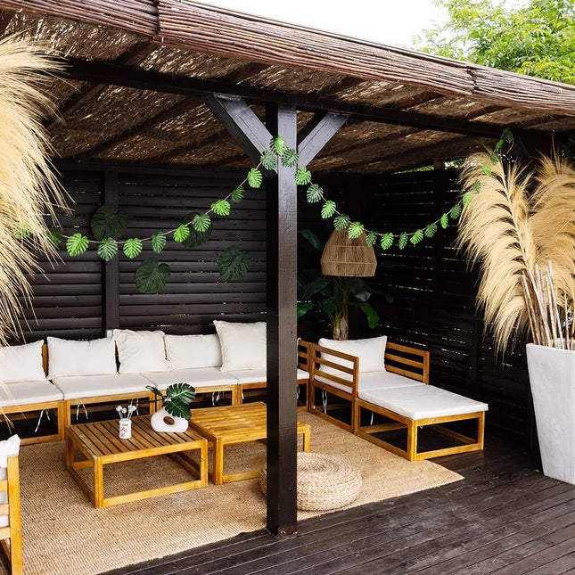Hawaii Slinger Groen Palmbladeren 4m - Partywinkel - 8712026524348