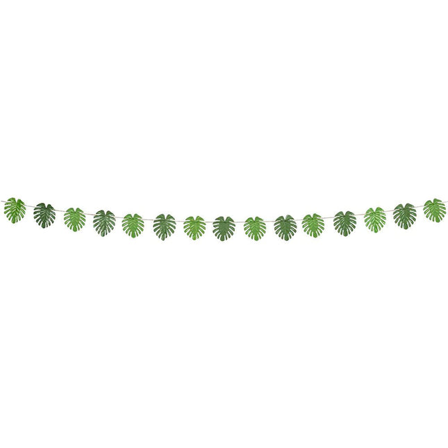 Hawaii Slinger Groen Palmbladeren 4m - Partywinkel - 8712026524348