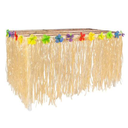 Hawaii Tafelrok Naturel 3m van Boland koop je bij Partywinkel