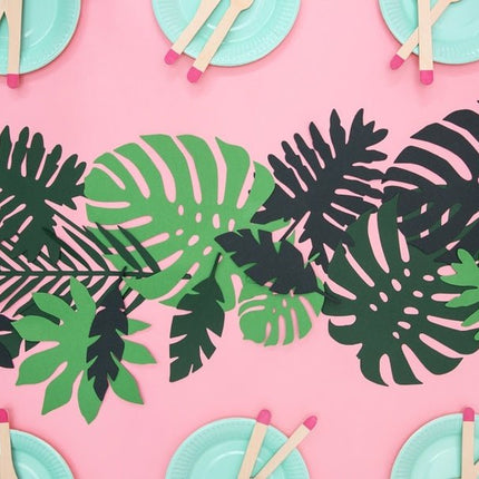 Hawaii Versiering Set Palmblad 21 delig van Partydeco koop je bij Partywinkel