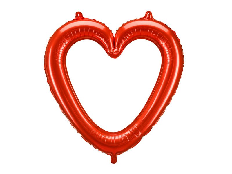 Heart - shaped foil balloon, 86x83.5 cm, red - Partywinkel - 5904555071247