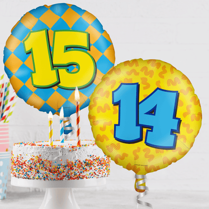 Helium Ballon 3 Jaar Gekleurd Leeg 46cm van Paper Dreams koop je bij Partywinkel