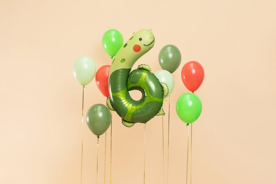 Helium Ballon 6 Jaar Schildpad Leeg 86cm van Partydeco koop je bij Partywinkel