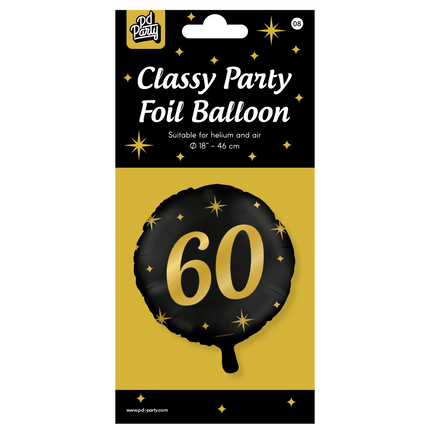 Helium Ballon 60 Jaar Leeg 30cm van Paper Dreams koop je bij Partywinkel