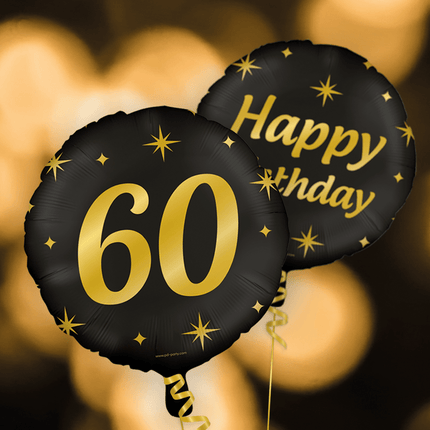 Helium Ballon 60 Jaar Leeg 30cm van Paper Dreams koop je bij Partywinkel