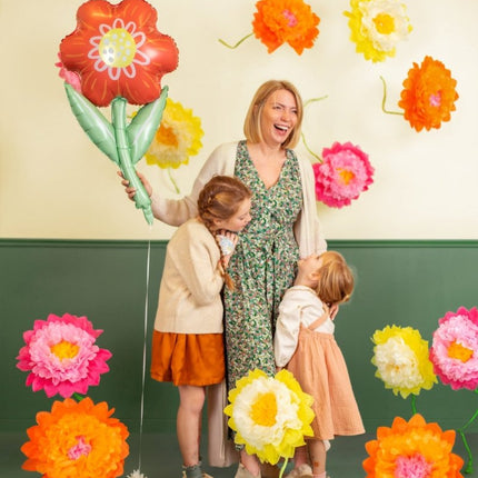 Helium Ballon Bloem Leeg 75cm van Partydeco koop je bij Partywinkel