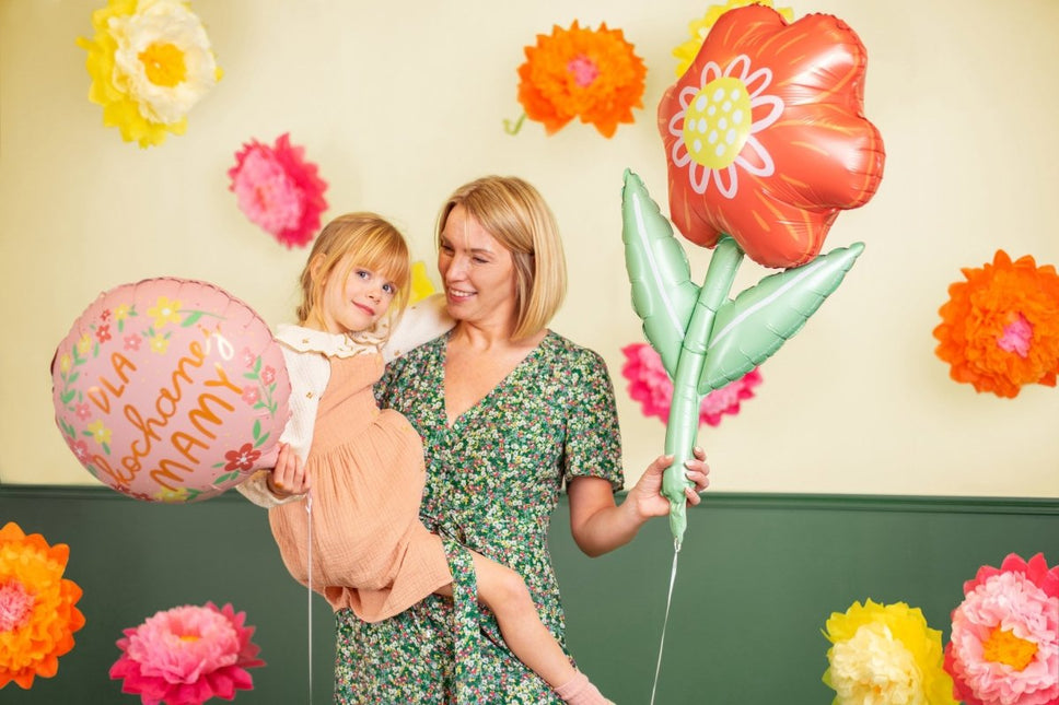 Helium Ballon Bloem Leeg 75cm van Partydeco koop je bij Partywinkel