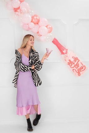 Helium Ballon Cheers To You Leeg 97cm van Partydeco koop je bij Partywinkel
