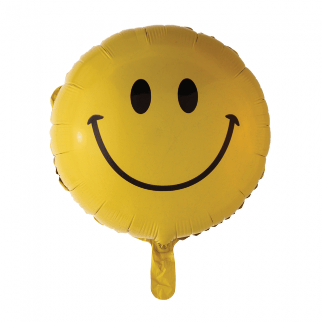 Helium Ballon Emoji Smile 45cm leeg van WeFiesta koop je bij Partywinkel