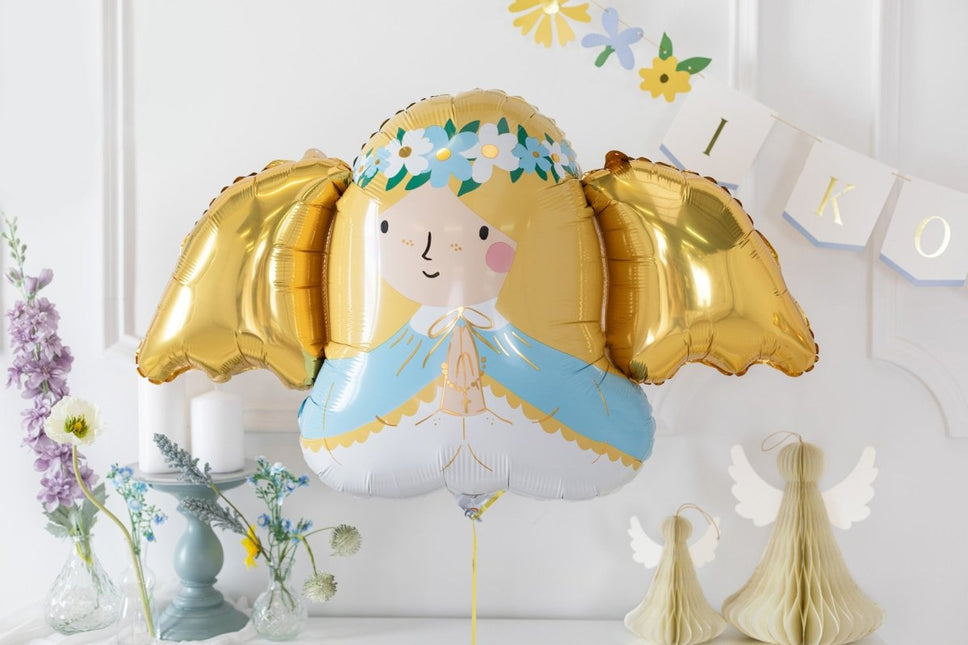 Helium Ballon Engel Leeg 77cm van Partydeco koop je bij Partywinkel