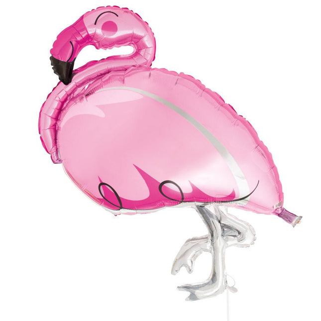 Helium Ballon Flamingo 89cm leeg van Unique koop je bij Partywinkel