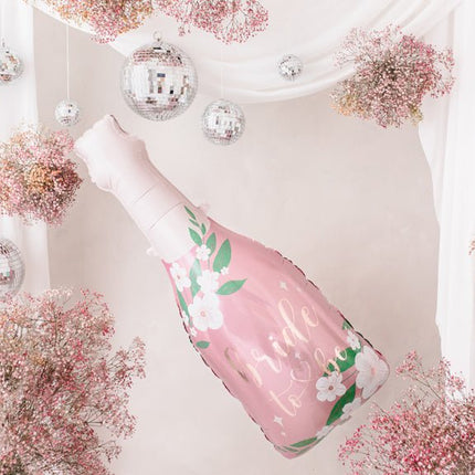 Helium Ballon Fles Bride To Be Leeg 1,08m van Partydeco koop je bij Partywinkel