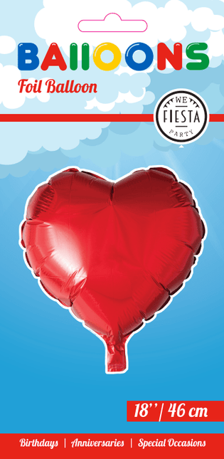 Helium Ballon Hart 45cm leeg - Partywinkel - 5712735003656