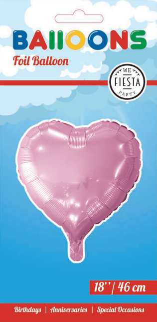 Helium Ballon Hart Lichtroze 45cm leeg - Partywinkel - 5712735003663