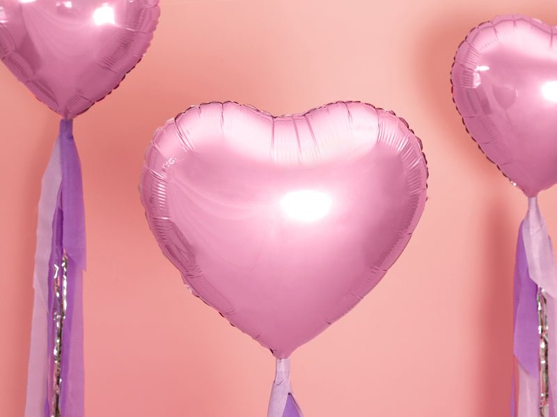Helium Ballon Hart Lichtroze Leeg 45cm van Partydeco koop je bij Partywinkel