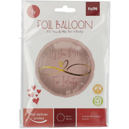 Helium Ballon Infinity Love Leeg 45cm van Folat koop je bij Partywinkel