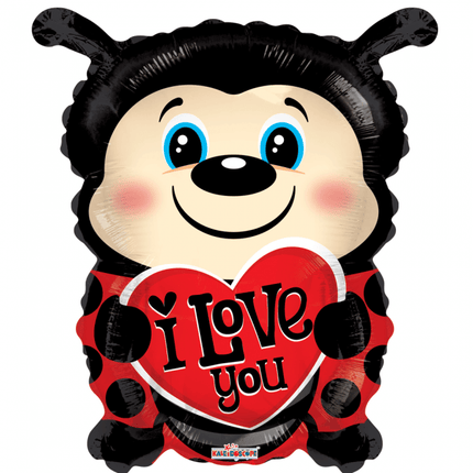 Helium Ballon Lieveheersbeestje I Love You 45cm leeg van WeFiesta koop je bij Partywinkel