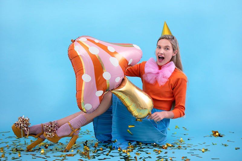 Helium Ballon Paddenstoel Leeg 75cm van Partydeco koop je bij Partywinkel