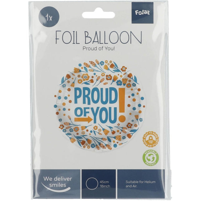Helium Ballon Proud Of You Leeg 45cm van Folat koop je bij Partywinkel