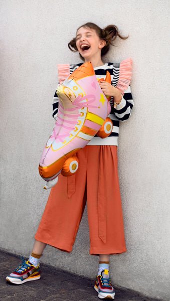 Helium Ballon Rolschaatsen Leeg 74cm van Partydeco koop je bij Partywinkel