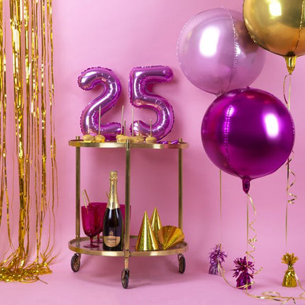 Helium Ballon Rond Goud Leeg 40cm van Partydeco koop je bij Partywinkel