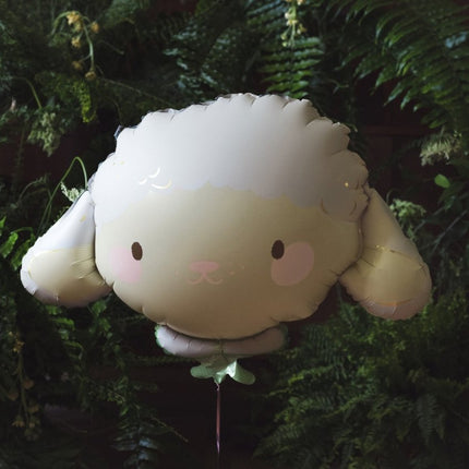 Helium Ballon Schaap Leeg 67cm van Partydeco koop je bij Partywinkel