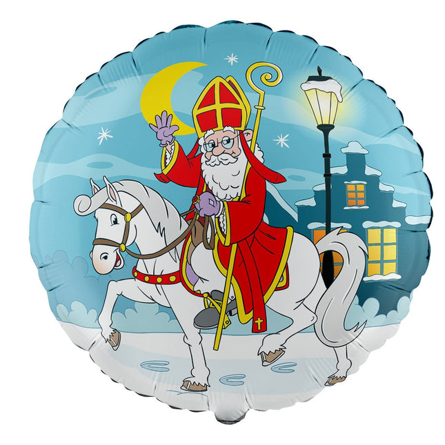 Helium Ballon Sinterklaas 45cm Leeg - Partywinkel - 5712735038238