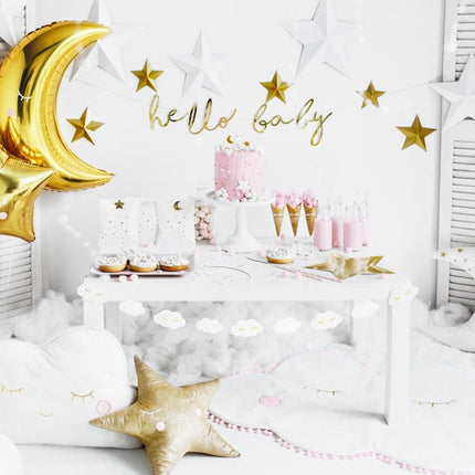 Helium Ballon Ster Goud Glansend Leeg 48cm van Partydeco koop je bij Partywinkel