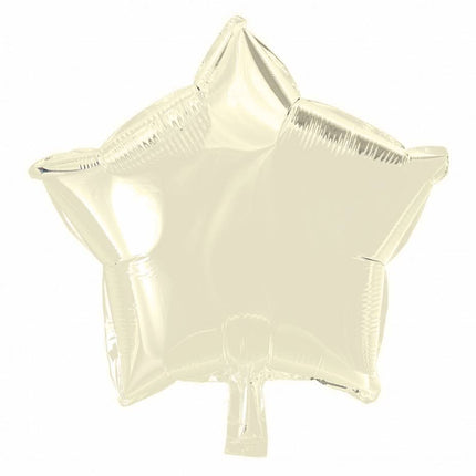Helium Ballon Ster Ivoor 46cm leeg van WeFiesta koop je bij Partywinkel