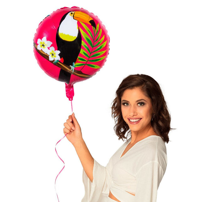 Helium Ballon Toekan Dubbelzijdig Leeg 45cm van Boland koop je bij Partywinkel