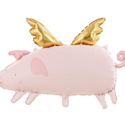 Helium Ballon Varken Leeg 72cm van Partydeco koop je bij Partywinkel