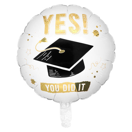 Helium Ballon Yes You Did It Leeg 45cm van Boland koop je bij Partywinkel