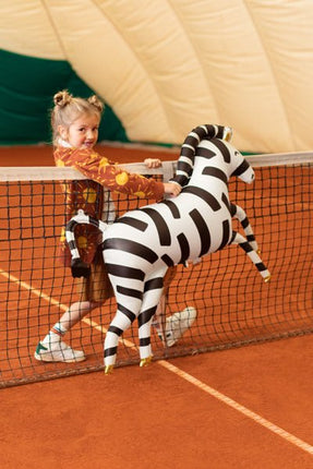 Helium Ballon Zebra Leeg 1,15m van Partydeco koop je bij Partywinkel