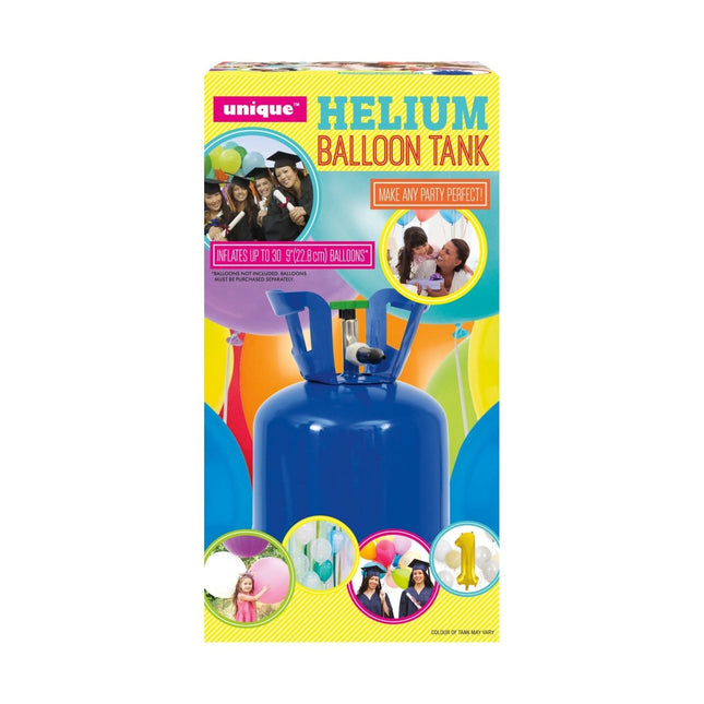 Helium Tank met 30 Ballonnen en Lint - Partywinkel - 8719267034001