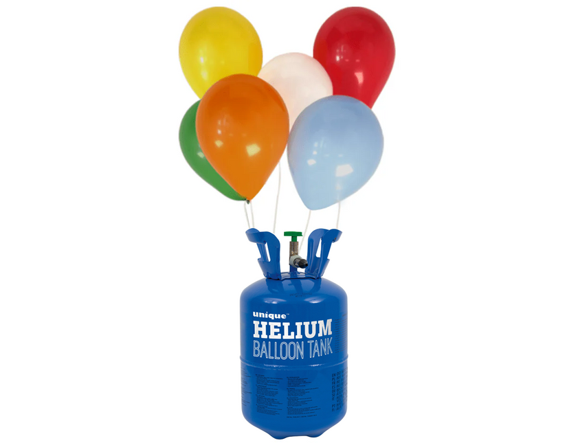 <tc>Heliumflasche</tc> mit 30 Luftballons und Schleife