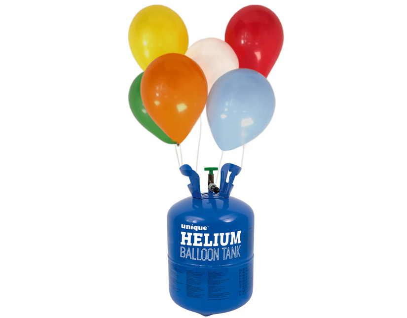 <tc>Heliumflasche</tc> mit 50 Luftballons und Schleife