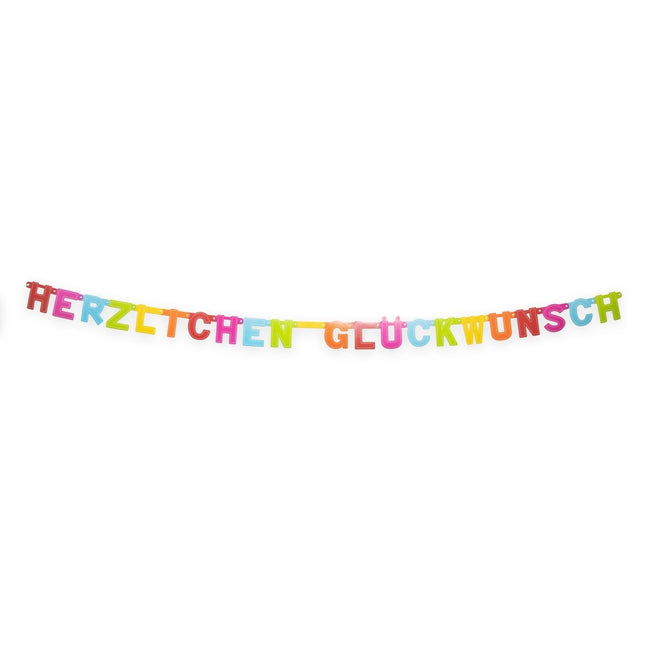 Herzlichen GlüCkwunsch Letterslinger 2,4m van WeFiesta koop je bij Partywinkel