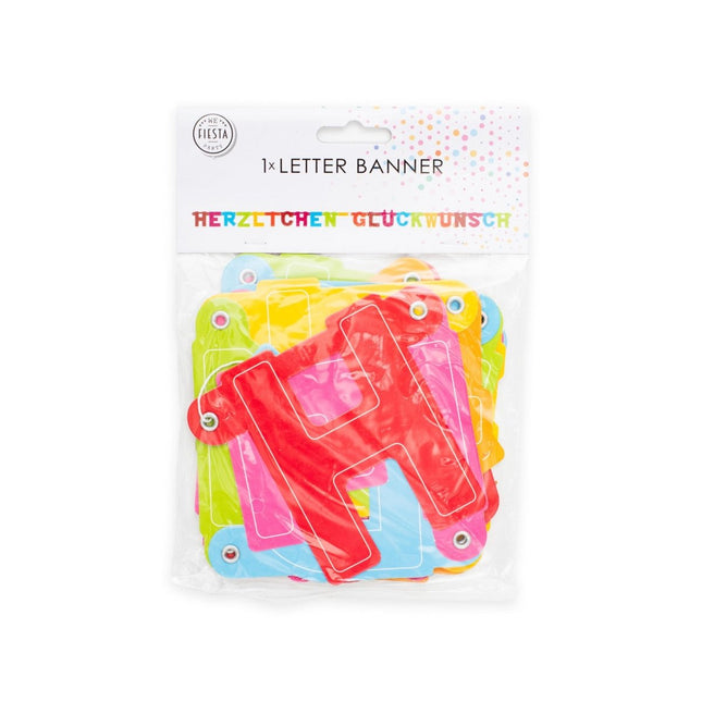 Herzlichen GlüCkwunsch Letterslinger 2,4m van WeFiesta koop je bij Partywinkel