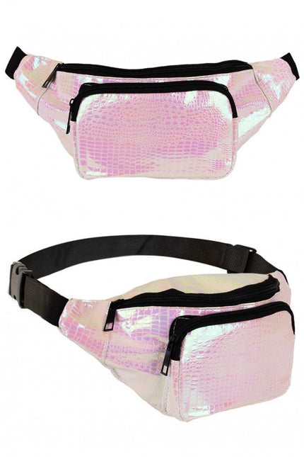 Heuptasje Slangeleer Print Wit van PartyXplosion koop je bij Partywinkel