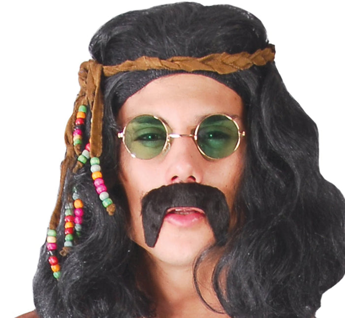 Hippie 60S Kostuum Bruin Wit Heren van Fiestas Guirca koop je bij Partywinkel