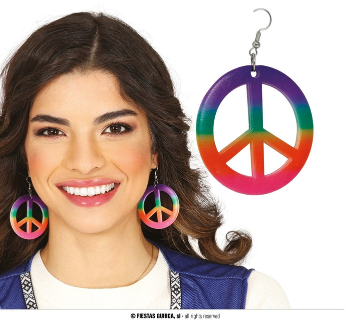 Hippie 60S Oorbellen - Partywinkel - 8434077272145