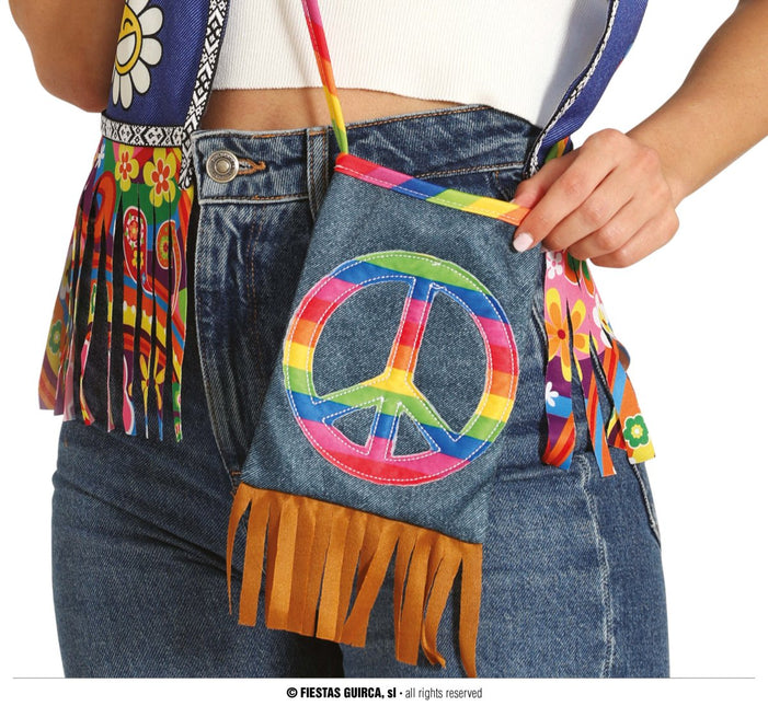 Hippie 60S Tas 27cm - Partywinkel - 8434077272343