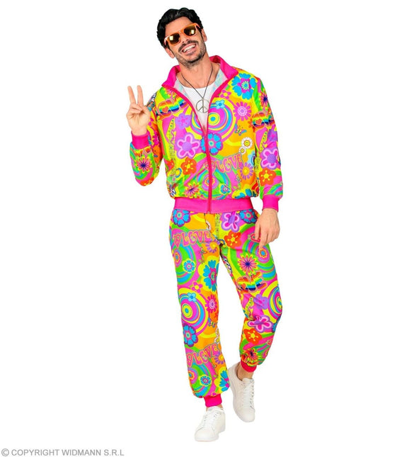 Hippie 60S Trainingspak Fout Gekleurd - Partywinkel - 8003558450916