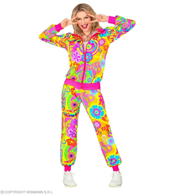 Hippie 60S Trainingspak Fout Gekleurd - Partywinkel - 8003558450916