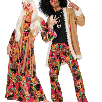 Hippie Jurk Lang Gekleurd van Wilbers & Wilbers koop je bij Partywinkel